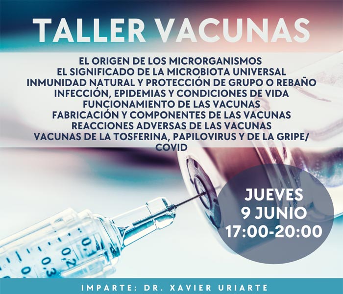 Taller  de Vacunas en Bilbao el 9 Junio de 2022