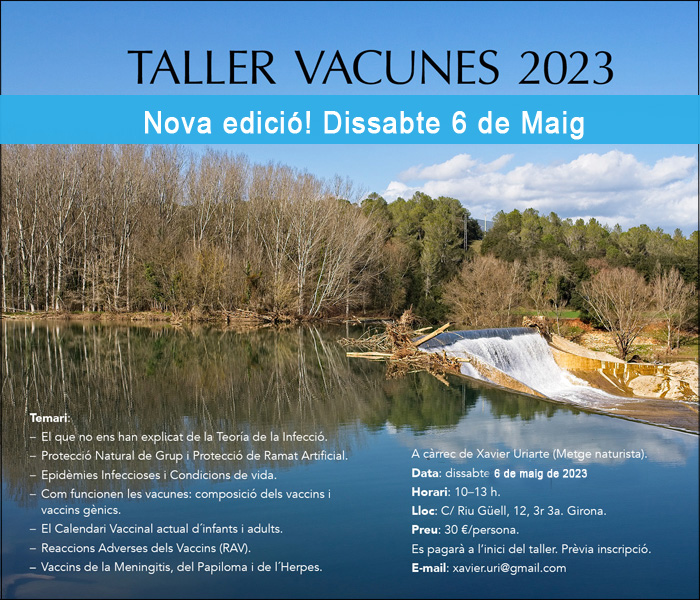 Taller Vacunes 6 de maig de 2023 a Girona