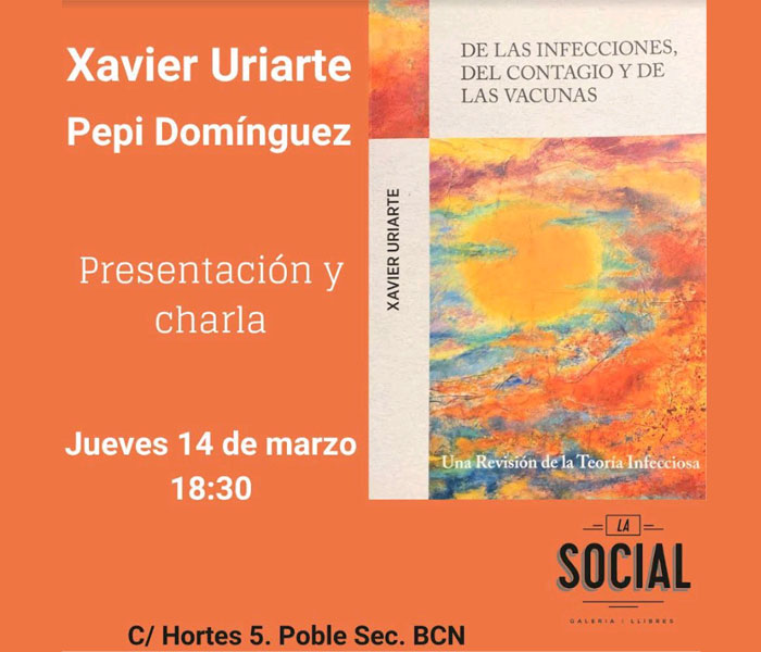 Presentación de libro y charla el 14 de marzo en Barcelona