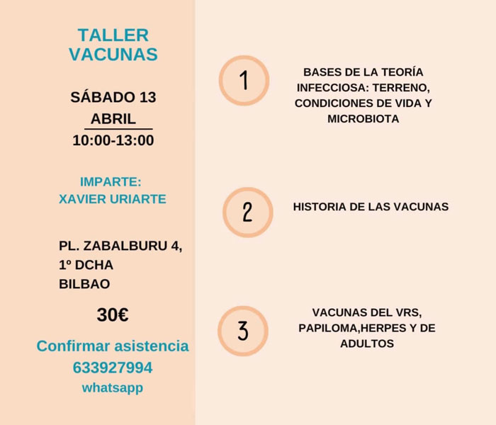 Taller de Vacunas en Bilbao
