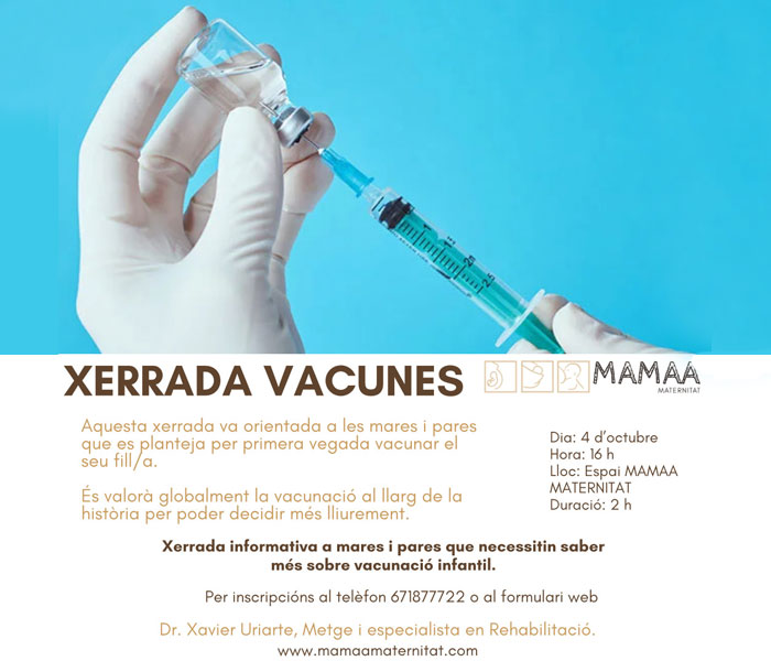 Xerrada Vacunes el 4 d’Octubre a Girona