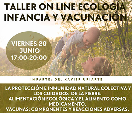 Taller Online Ecología Infancia y Vacunación el 20 de junio