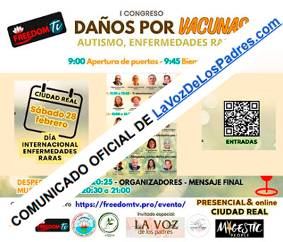 Comunicado de «La Voz de los Padres» sobre el I Congreso Daños por Vacunas