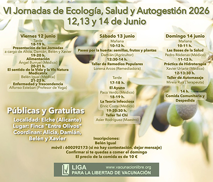 VI Jornadas de Ecología, Salud y Autogestión 2026