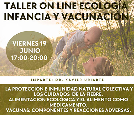 Taller Online Ecología Infancia y Vacunación el 19 de junio